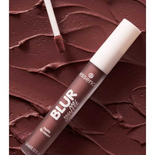 essence - Matte lipstick with a blurred finish BLUR soufflé - 01: Deep Scroll