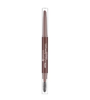 essence - Waterproof eyebrow pencil Wow What a Brow - 02: Brown