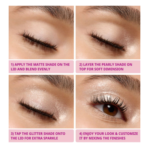 essence - Monochrome eyeshadow Mono - 02: Rosy Sparkle