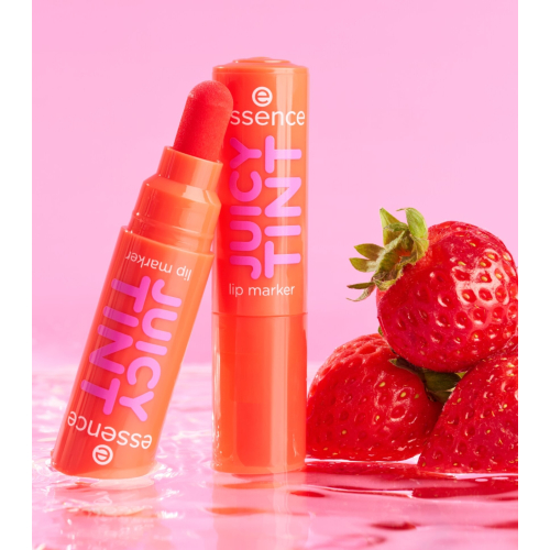essence - Lip Tint Juicy Tint Lip Marker - 02: Strawberry Szn