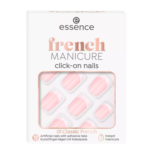 essence - False nails Click-on French Manicure - 01: Classic French