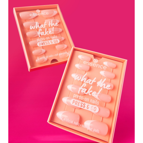 essence - Press-on nails Press-on What The Fake! Press & Go - 01: French Nails