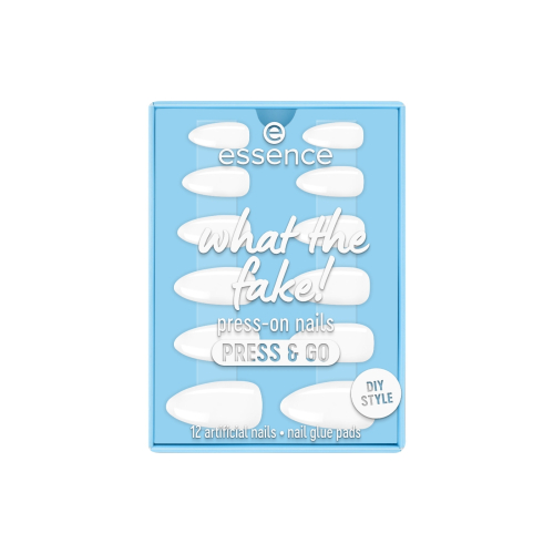 essence - Press-on nails Press-on What The Fake! Press & Go - 02: Bare White