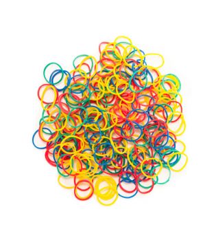 Eurostil - Bag of rubber bands of colors 100gr