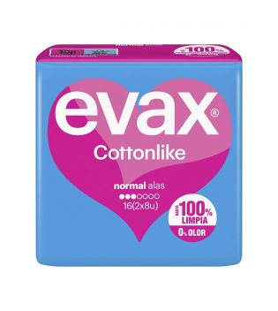 Evax - Normal compresses wings Cottonlike - 16 units