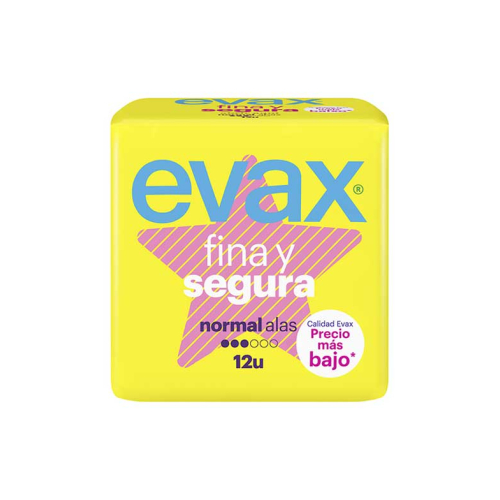 Evax - Normal compresses wings Fina y Segura - 12 units