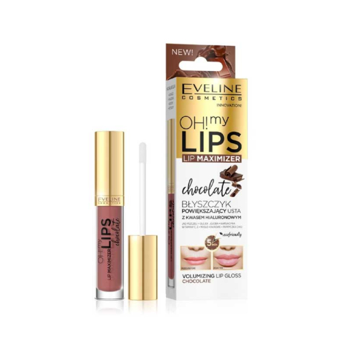 Eveline Cosmetics - Plumping Lip Gloss Oh! My Lips - Chocolate