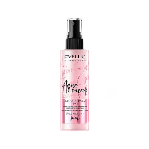 Eveline Cosmetics - Face and Body Mist Glow & Go Aqua Miracle 4 in 1 - Pink