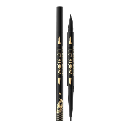 Eveline Cosmetics - Liquid eyeliner and eye pencil Variété 2 en 1