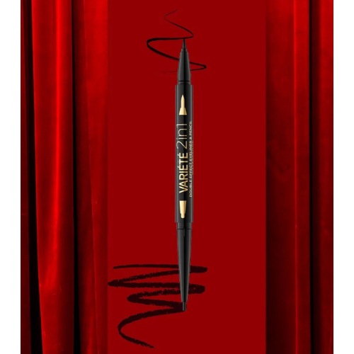 Eveline Cosmetics - Liquid eyeliner and eye pencil Variété 2 en 1