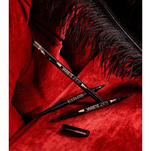 Eveline Cosmetics - Liquid eyeliner and eye pencil Variété 2 en 1