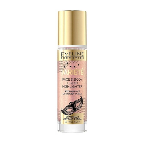 Eveline Cosmetics - Face and body highlighter Variété - 02: Rose Gold