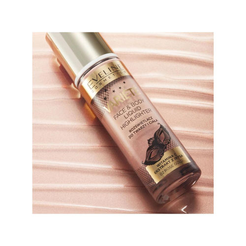 Eveline Cosmetics - Face and body highlighter Variété - 02: Rose Gold