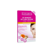 Evoluderm - 20 cold wax bands - Face and bikini