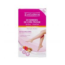 Evoluderm - 20 cold wax depilatory bands - Legs and armpits