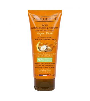Evoluderm - Ultra nourishing leave-in conditioner Argan Divin 100ml - Very dry and damaged hair