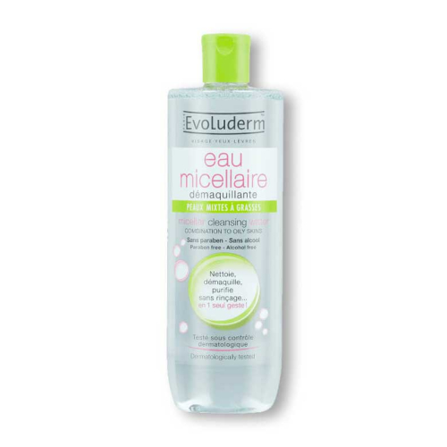 Evoluderm - Micellar water - Combination to oily skin - 500ml