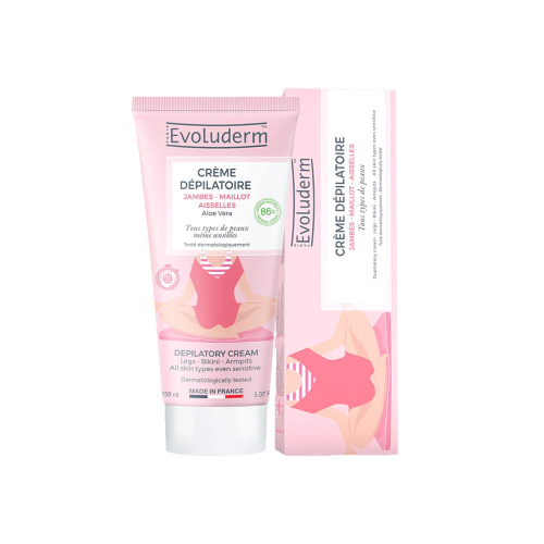 Evoluderm - Depilatory cream with aloe vera - Legs, armpits and bikini