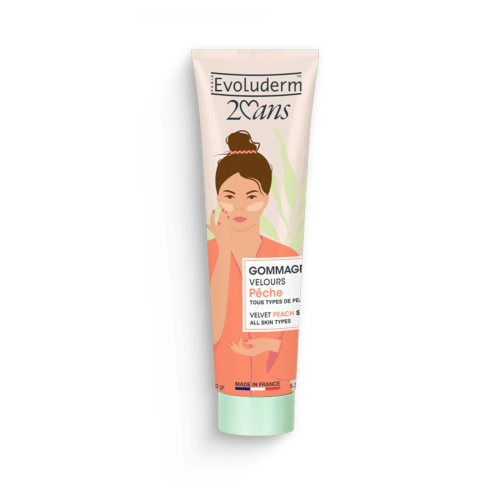 Evoluderm - Velvety facial scrub - Peach