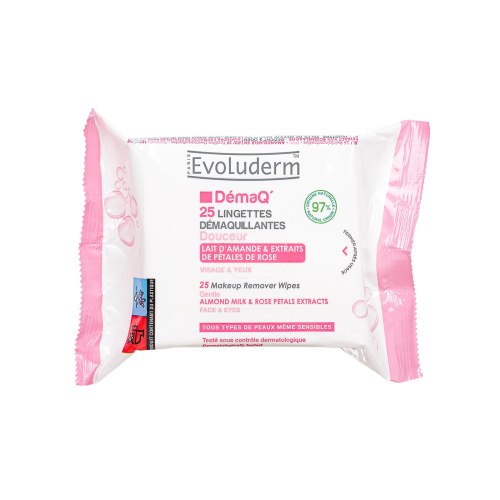 Evoluderm - Soft make-up remover wipes 25 uts - All skin types