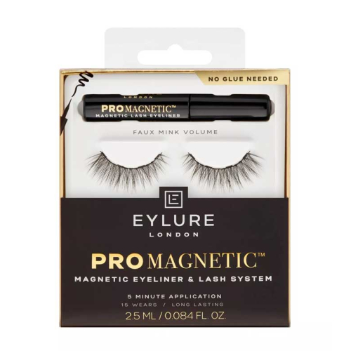 Eylure - Pro Magnetic Magnetic false eyelashes with eyeliner - Faux Mink Volume
