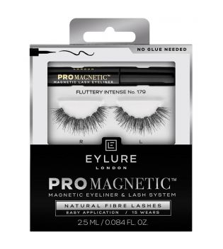 Eylure - Magnetic False Eyelashes with Eyeliner Pro Magnetic - Fluttery Intense 179