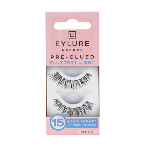 Eylure - Pre-glued False eyelashes - 117: Fluttery Light