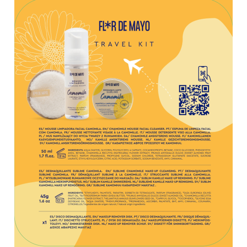 Flor de Mayo - Facial cleansing set Travel Kit Chamomile