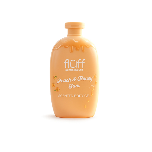Fluff - *Blend & Scent* - Shower gel - Peach & Honey Jam