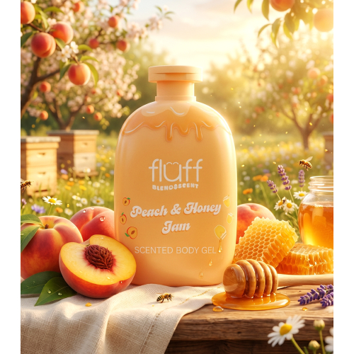 Fluff - *Blend & Scent* - Shower gel - Peach & Honey Jam