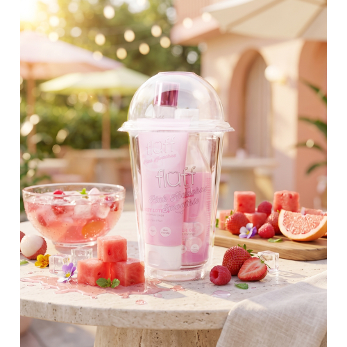 Fluff - *Blend & Scent* - Body care set - Pink Hwachae Smoothie