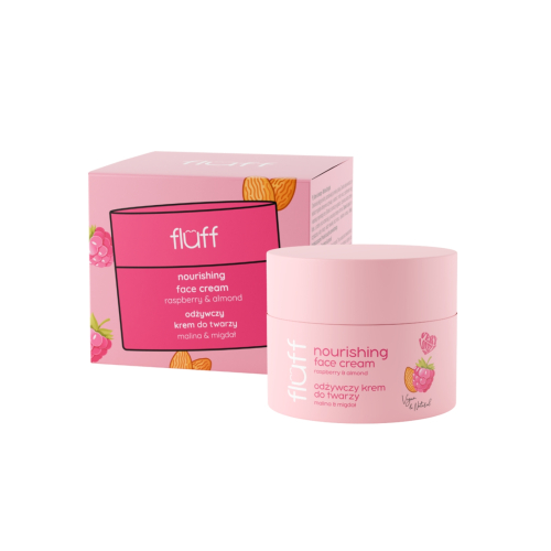Fluff - Moisturizing facial cream - Raspberry and almond