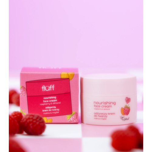 Fluff - Moisturizing facial cream - Raspberry and almond