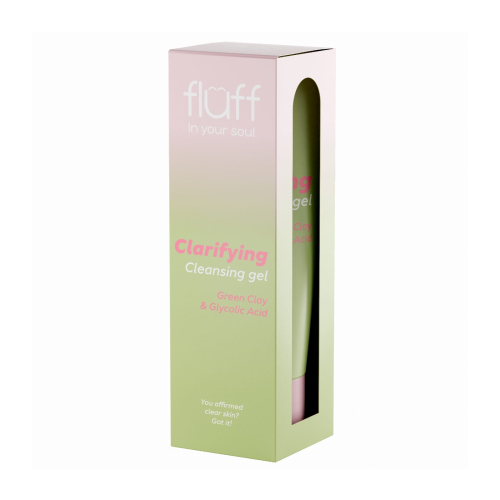 Fluff - *In Your Soul* - Facial cleansing gel with green clay and glycolic acid Clarifying Gel