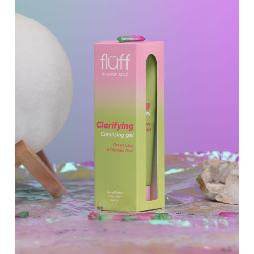 Fluff - *In Your Soul* - Facial cleansing gel with green clay and glycolic acid Clarifying Gel
