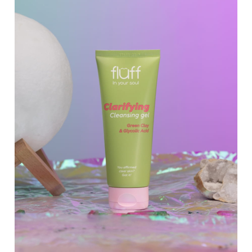 Fluff - *In Your Soul* - Facial cleansing gel with green clay and glycolic acid Clarifying Gel