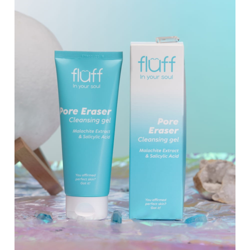 Fluff - *In Your Soul* - Facial cleansing gel with malachite extract and salicylic acid Pore Eraser