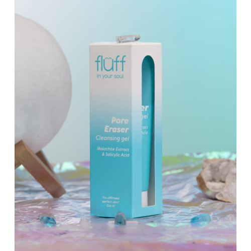 Fluff - *In Your Soul* - Facial cleansing gel with malachite extract and salicylic acid Pore Eraser