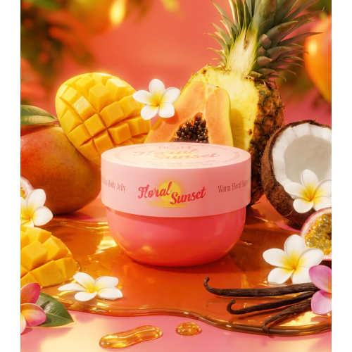 Fluff - *Glowy* - Body gel Jelly - Floral Sunset