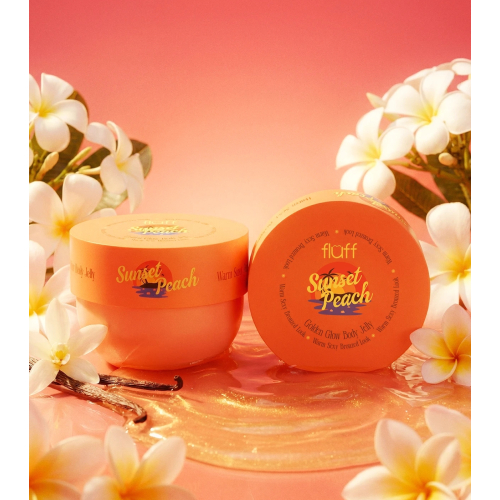 Fluff - *Glowy* - Body gel Jelly - Sunset Peach