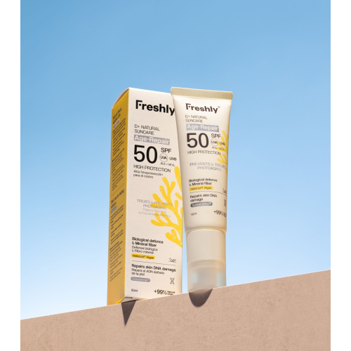 Freshly Cosmetics - *D+ Natural Suncare* - Facial sunscreen Age-Repair SPF50