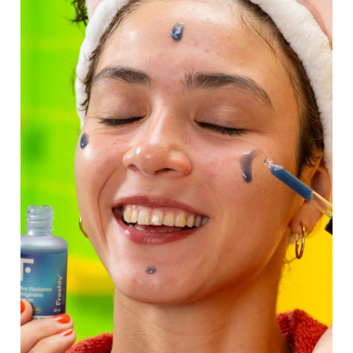 Freshly Cosmetics - Mandelic Acid Exfoliating Serum Blue Radiance AHA Treatment