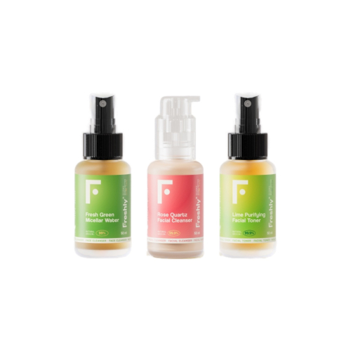 Freshly Cosmetics - Travel-size facial cleansing set Mini Cleanser Trio