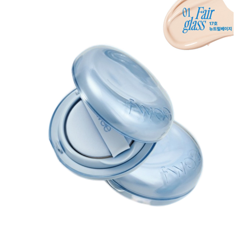 Fwee - Cushion makeup base - 01: Fair Glass