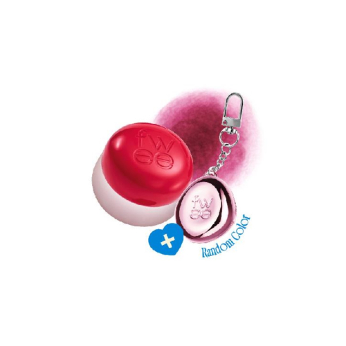 Fwee - *Keyring* - Tinted Lip and Cheek Balm with Keychain Pudding Pot - RD05: Greedy