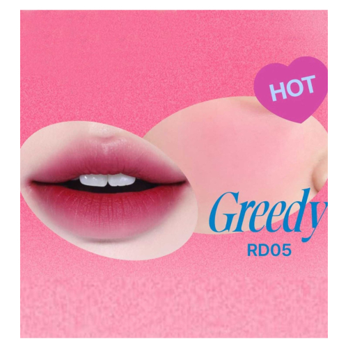 Fwee - *Keyring* - Tinted Lip and Cheek Balm with Keychain Pudding Pot - RD05: Greedy