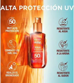 Garnier - Protective tanning oil Ideal Bronze Delial - FPS50