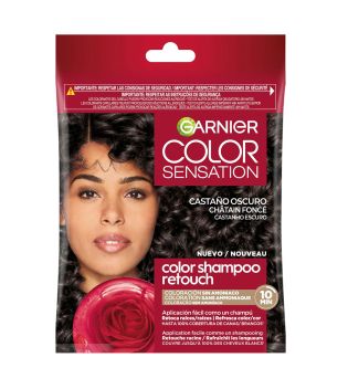 Garnier - Ammonia-free semi-permanent hair color Color Shampoo Retouch Color Sensation - 3.0: Dark brown