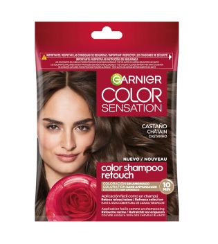 Garnier - Ammonia-free semi-permanent hair color Color Shampoo Retouch Color Sensation - 4.0: Brown