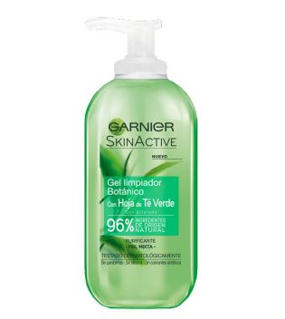Garnier - *Skin Active* - Cleansing gel with green tea leaf botanical